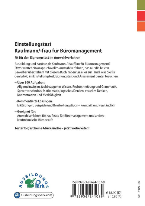 Einstellungstest Kaufmann / Kauffrau für Büromanagement