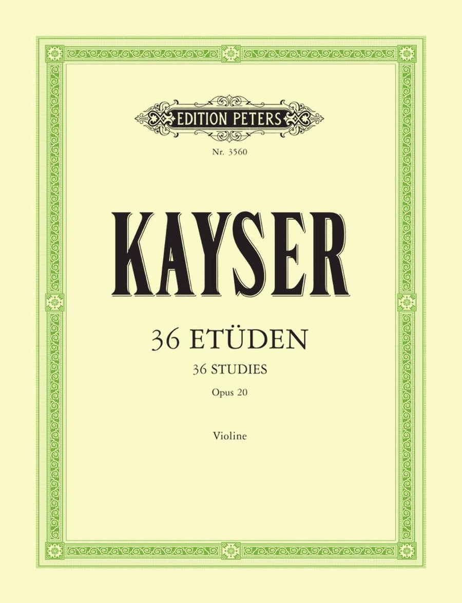 36 Etüden op. 20 "Für die Violine""