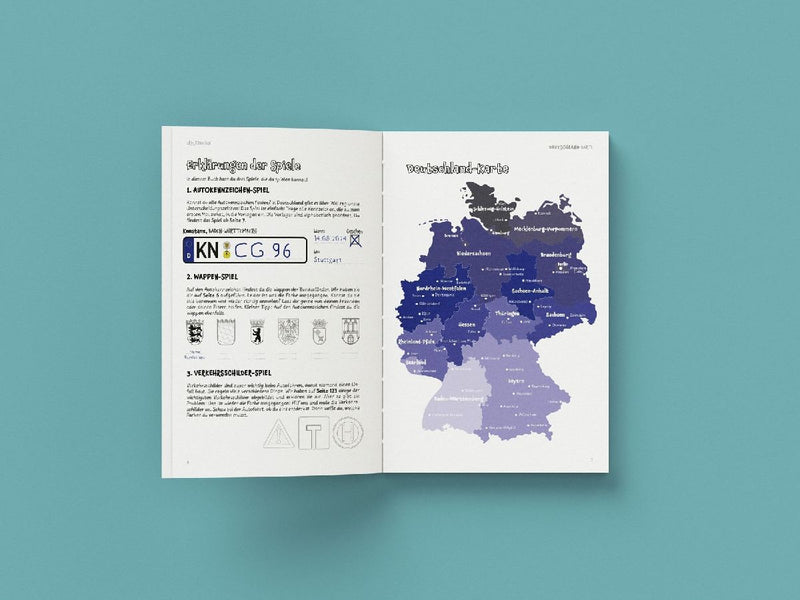 Das große Autokennzeichen Mitmachbuch für Kinder (Innenansicht)