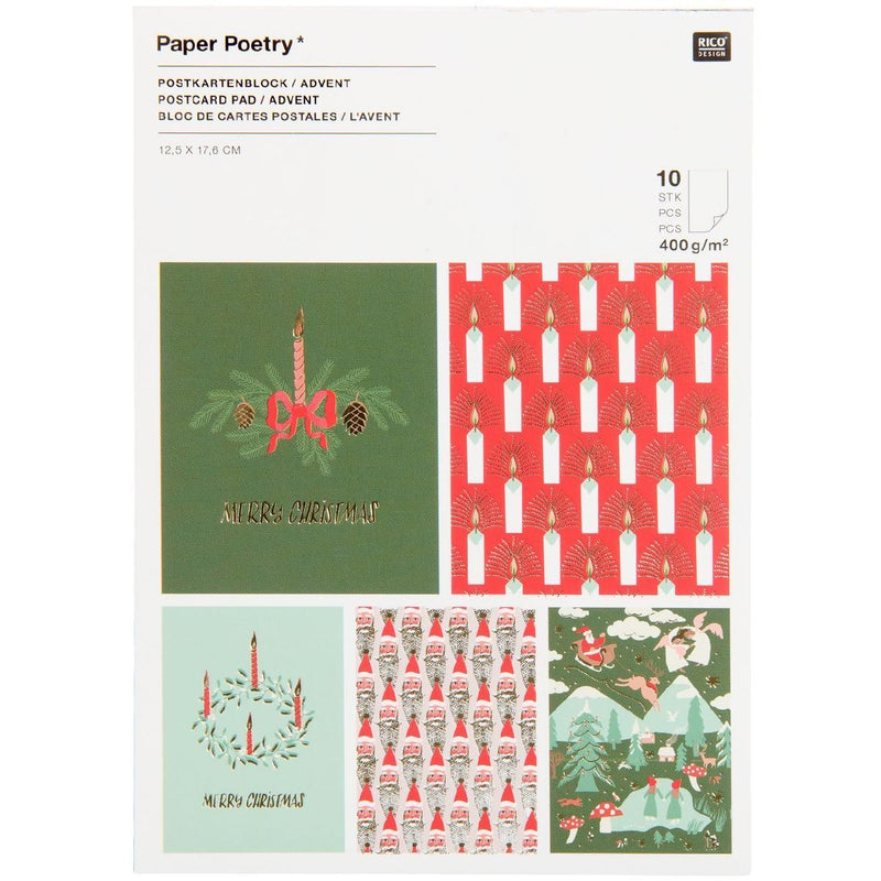Postkartenblock Advent, Advent FSC MIX