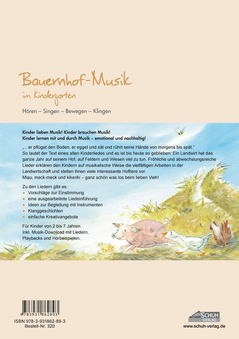 Bauernhof-Musik im Kindergarten (inkl. CD)