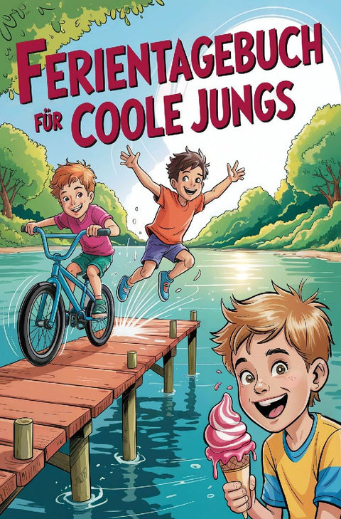 Ferientagebuch für coole Jungs - für Reise, Urlaub und Ferien zu Hause