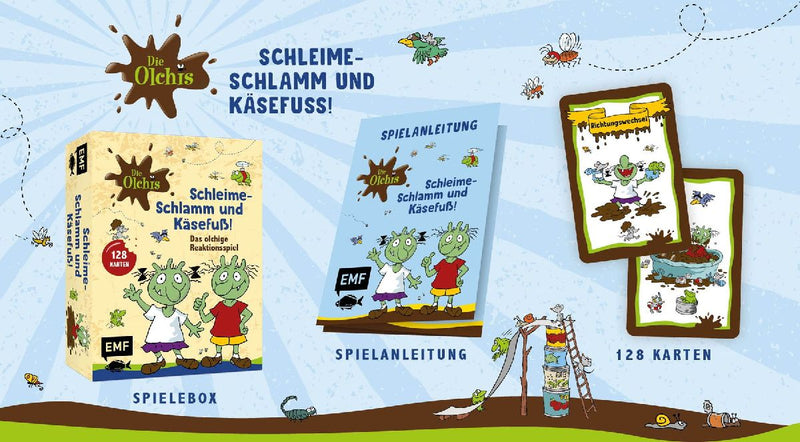 Kartenspiel: Die Olchis. Schleime-Schlamm und Käsefuß! (Innenansicht)