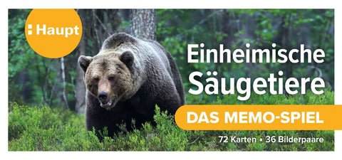 Einheimische Säugetiere  -  das Memo-Spiel
