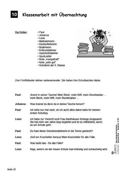 Fetzige Schulsketche / Sekundarstufe