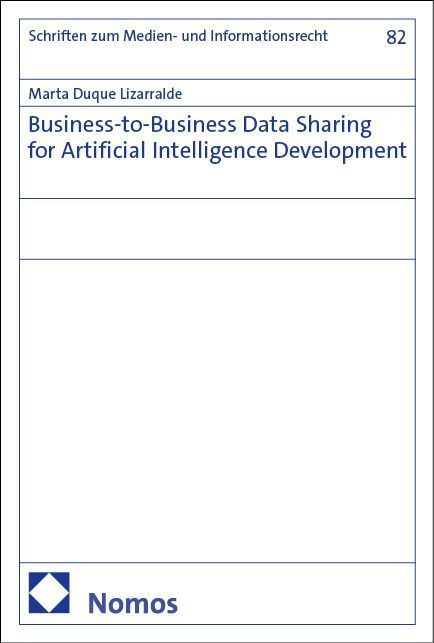 Business-to-Business Data Sharing for Artificial Intelligence Development