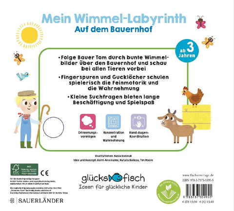 Glücksfisch: Mein Wimmel-Labyrinth: Auf dem Bauernhof
