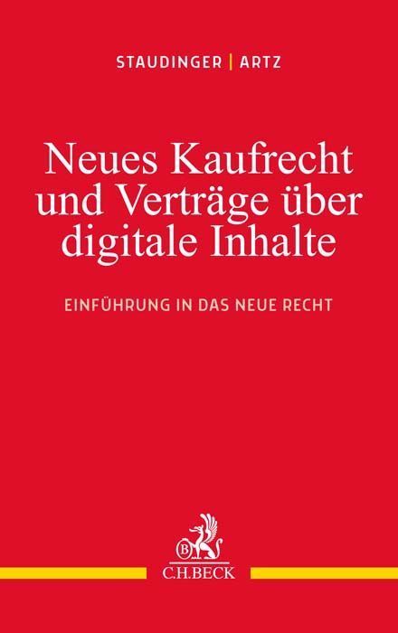Neues Kaufrecht und Verträge über digitale Produkte