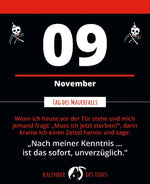 Der schwarze Kalender (Innenansicht)