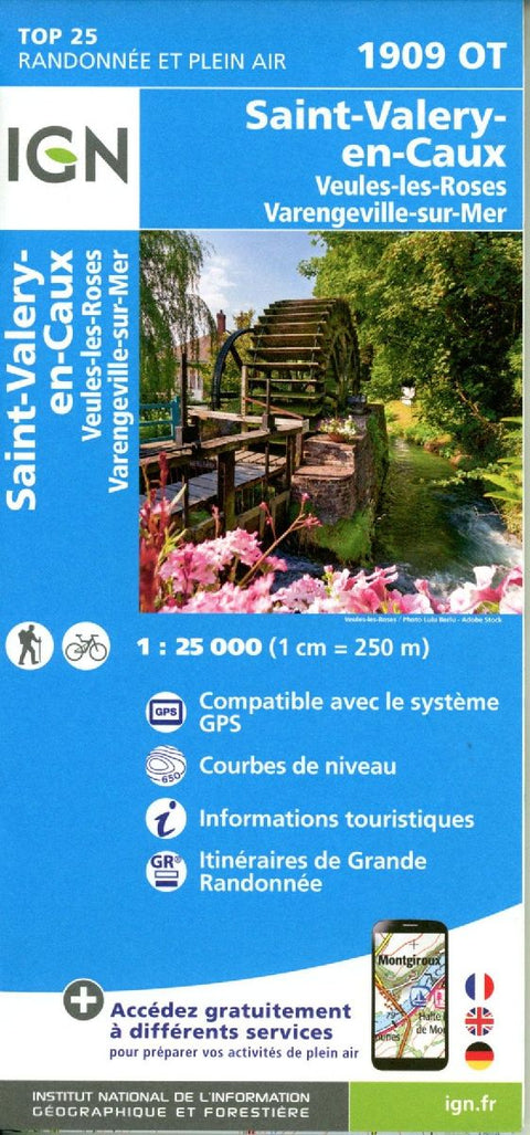 Staint-Valery-en-Caux - Veules-les-Roses 1:25 000
