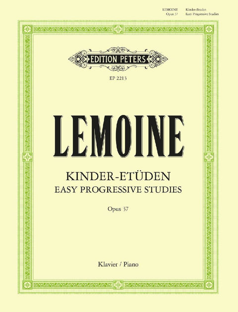 Kinder-Etüden op. 37