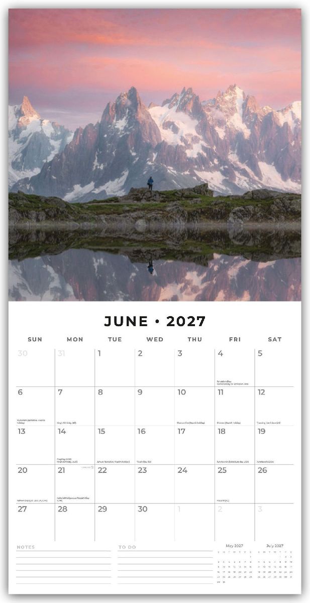Great Mountains - Die höchsten Berge 2027 - 16-Monatskalender (Innenansicht)
