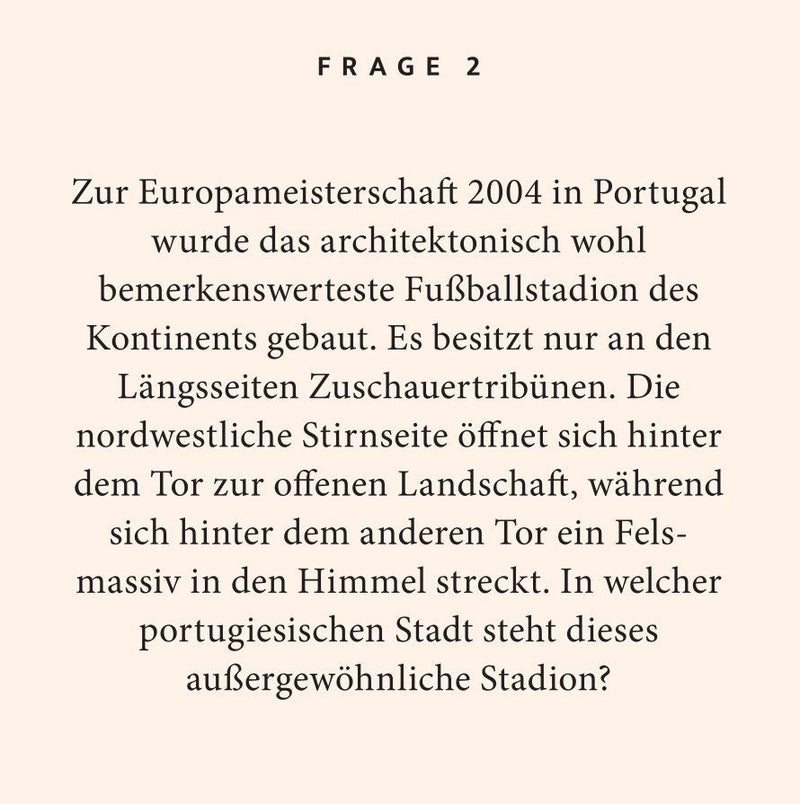 Fußball-Quiz (Innenansicht)