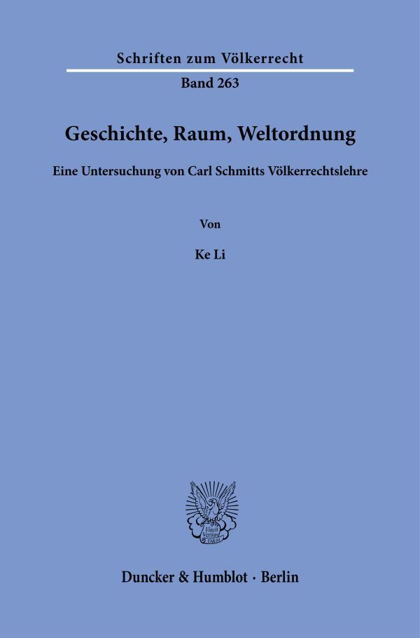 Geschichte, Raum, Weltordnung