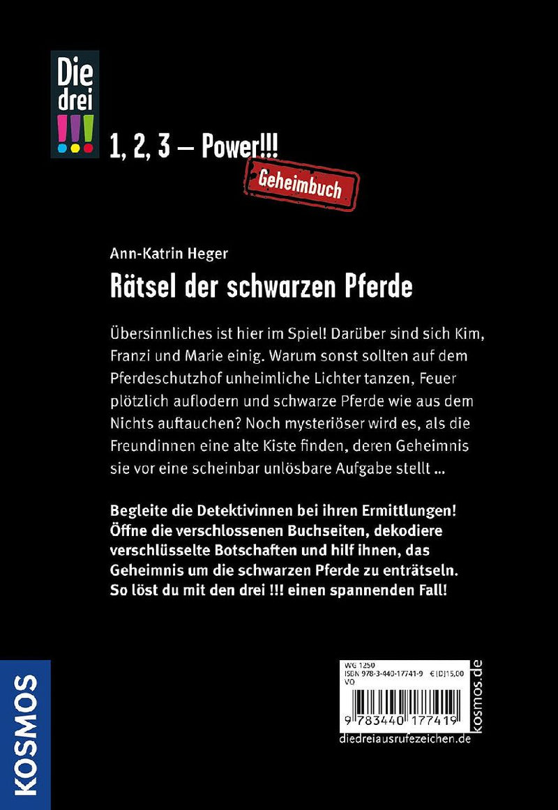 Die drei !!!, Rätsel der schwarzen Pferde (Innenansicht)