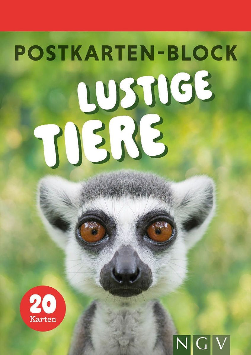 Postkartenblock Lustige Tiere