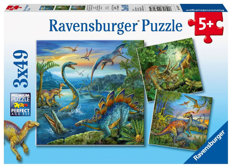 Faszination Dinosaurier. Puzzle 3 X 49 Teile