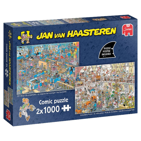 Jan van Haasteren - Das Renovierungsprojekt & Der Baumarkt (2x1000 Teile)