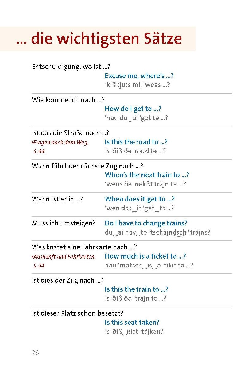 Langenscheidt Sprachführer Englisch (Innenansicht)