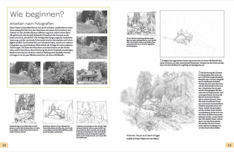 Landschaften Step by Step zeichnen lernen (Innenansicht)