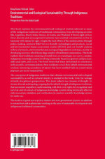 Environmental and Ecological Sustainability Through Indigenous Traditions