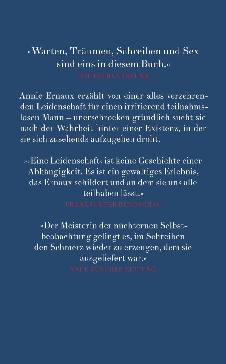Eine Leidenschaft (Rückseite)