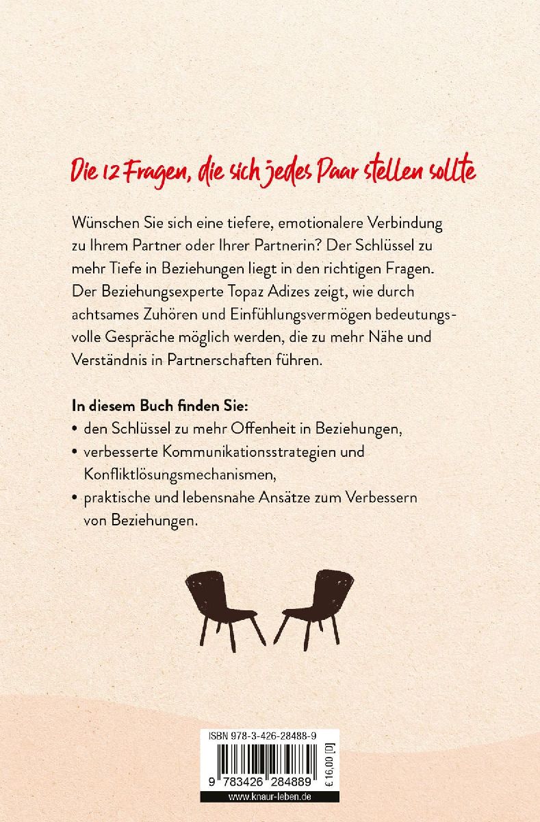 12 Fragen für die Liebe (Rückseite)