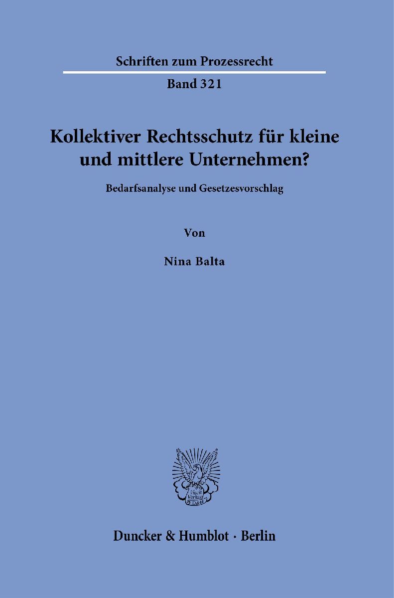 Kollektiver Rechtsschutz für kleine und mittlere Unternehmen?