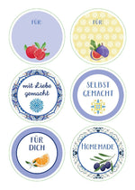 Küchensticker & Etiketten - Portugiesische Fliesen