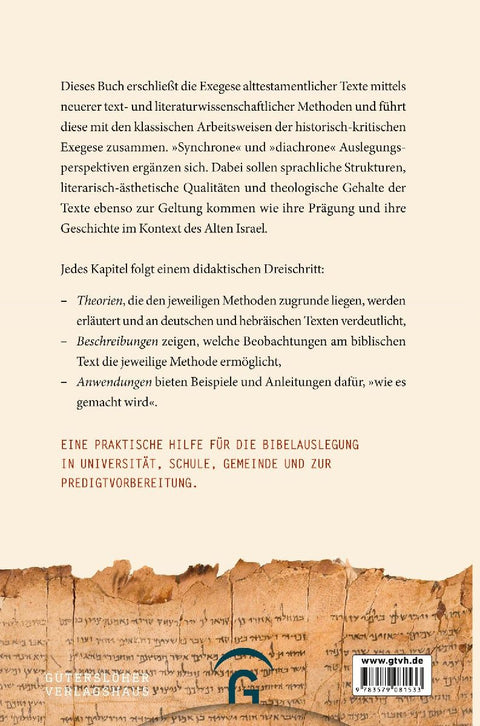 Arbeitsbuch literaturwissenschaftliche Bibelauslegung