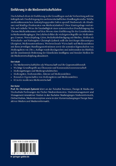 Einführung in die Medienwirtschaftslehre