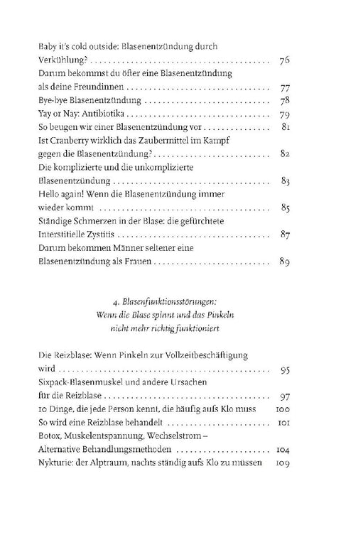 Wenn die Blase nervt