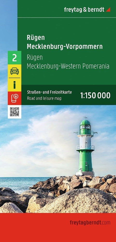Rügen - Mecklenburg-Vorpommern, Straßen- und Freizeitkarte 1:150.000, freytag & berndt