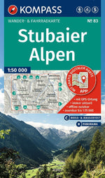 KOMPASS Wanderkarte 83 Stubaier Alpen 1:50.000