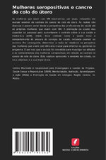 Mulheres seropositivas e cancro do colo do útero