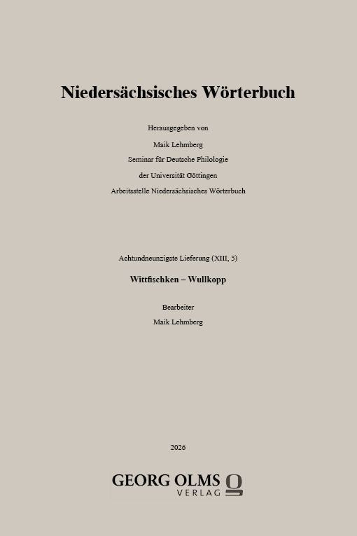 Niedersächsisches Wörterbuch