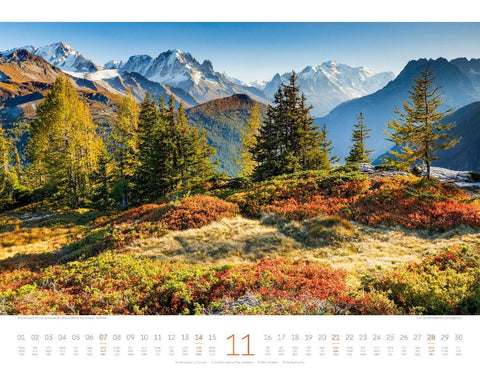 Naturparadies Alpen Kalender 2027