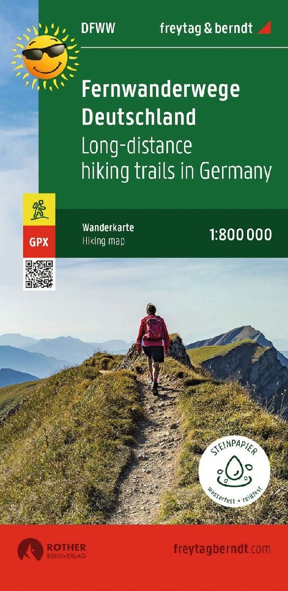 Fernwanderwege Deutschland, Weitwanderkarte 1:800.000, freytag & berndt
