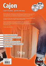 Cajon: Learn to play - quick and easy + CD + DVD