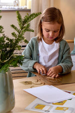 Bastelset - Erstes Malen Kritzelkarten Weihnachtspost
