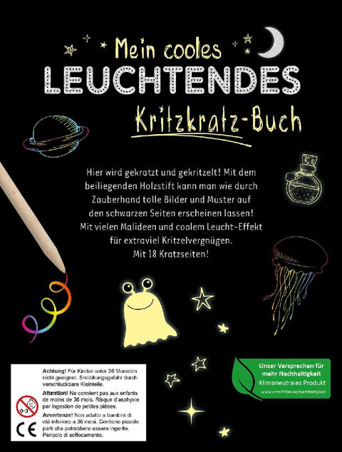 Mein cooles leuchtendes Kritzkratz-Buch