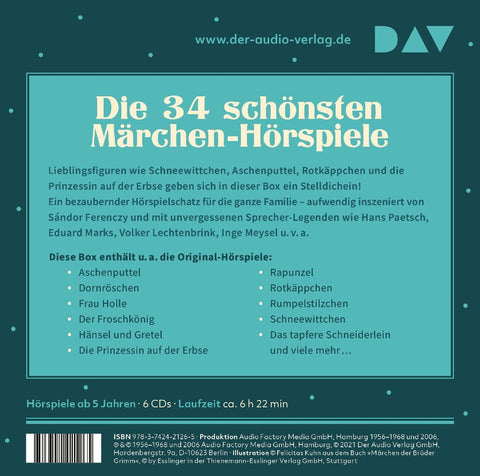 Meine Märchen-Box - Die 34 schönsten Märchen-Hörspiele