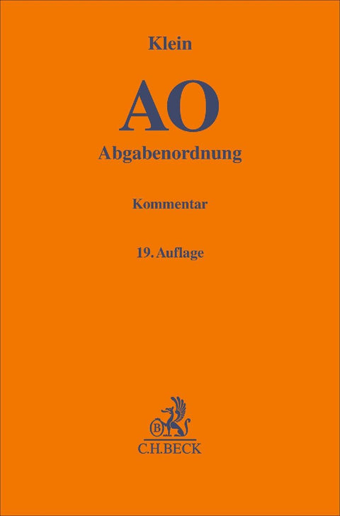 Abgabenordnung. AO