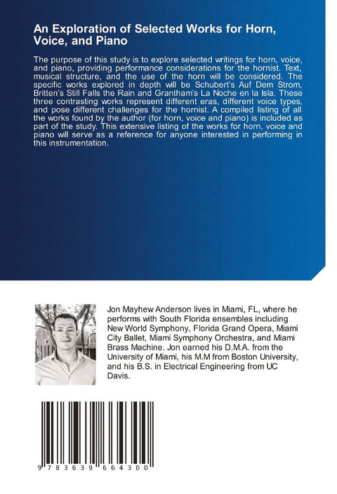 An Exploration of Selected Works for Horn, Voice, and Piano