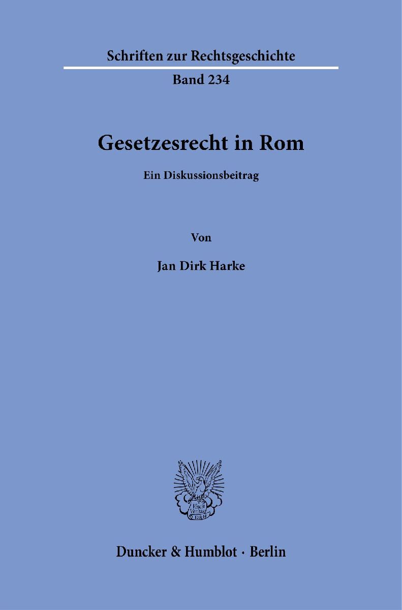 Gesetzesrecht in Rom