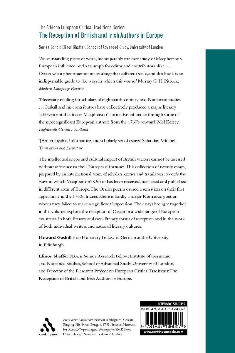 The Reception of Ossian in Europe | Taschenbuch – Averdo
