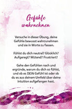 Kartenbox: Zeit zu leuchten - Stärke deine Intuition mit spiritueller Kraft (Innenansicht)