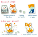 Mein kleines Bastelset: Pompom-Figuren