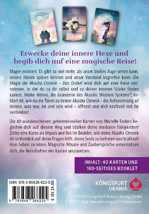Die Magie der Akasha Chronik - Das Orakel - 40 Orakelkarten und 160-seitiges Booklet