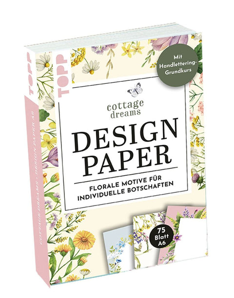 Handlettering Design Paper Block Cottage Dreams A6